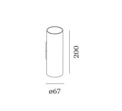 PACK DUO Applique murale, RAY mini 2.0, champagne, Ø6,7cm, H20cm - Wever&Ducré