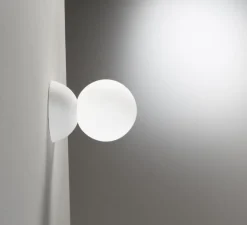 PACK DUO, Applique ou plafonnier plâtre, Vertbois, prêt à peindre, Suzanne, blanc, Ø10cm, H14cm - Nedgis