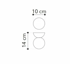 PACK DUO, Applique ou plafonnier plâtre, Vertbois, prêt à peindre, Suzanne, blanc, Ø10cm, H14cm - Nedgis