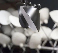 Plafonnier, 2 bras fixes, noir, Ø105cm - Serge Mouille