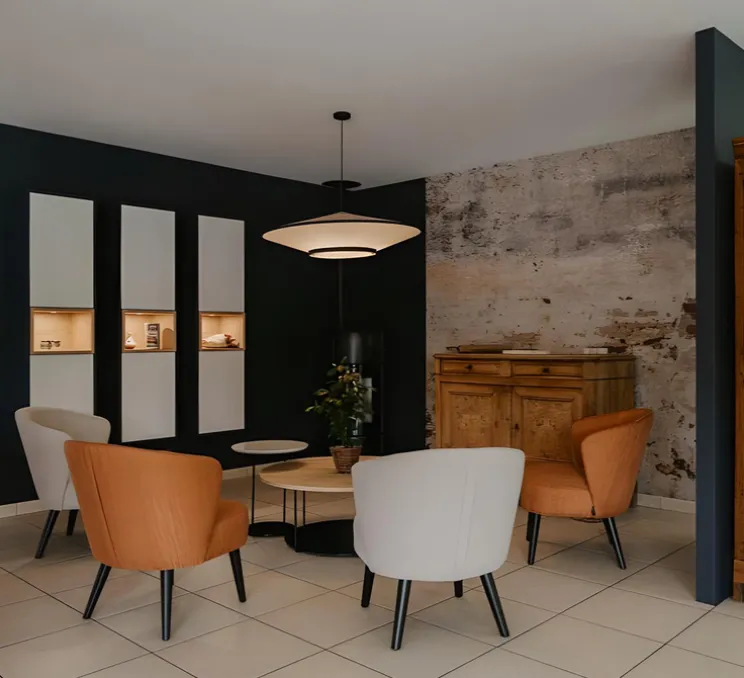 Plafonnier, Ambrosia 120, +60cm, noir, LED, 2700K, 1500lm, L120cm, H86,6cm - Marset