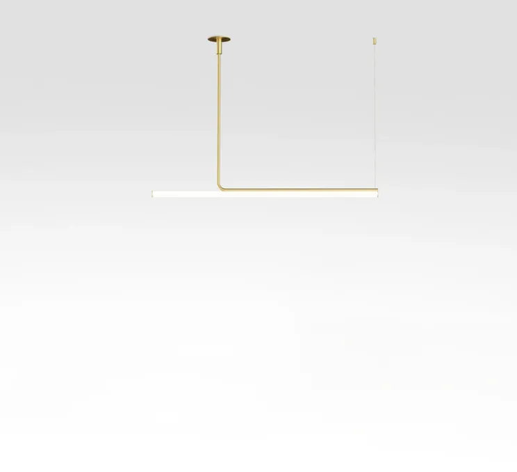 Plafonnier, Ambrosia 120, or mat, LED, 3000K, 2256 lm, L120cm, H26,6cm - Marset