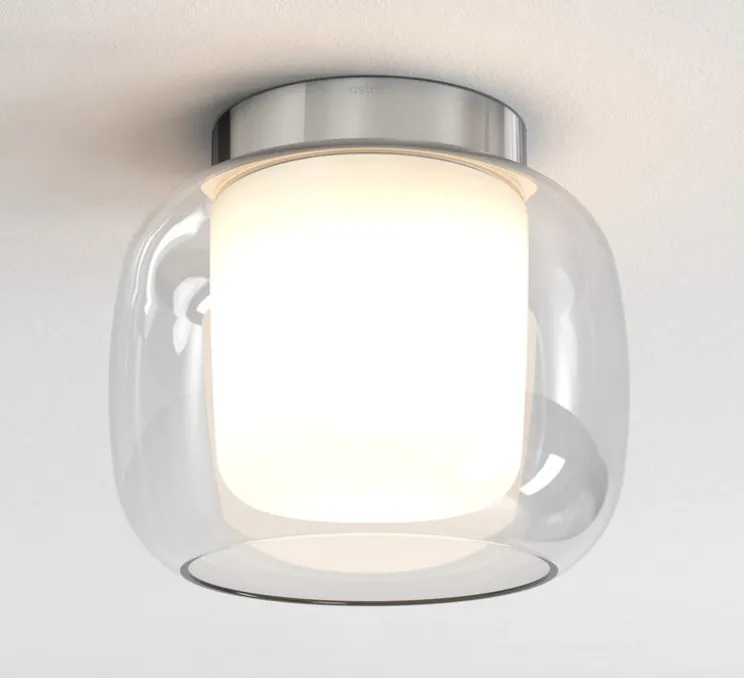 Plafonnier, Aquina 240, chrome, Ø24cm, H21cm - Astro