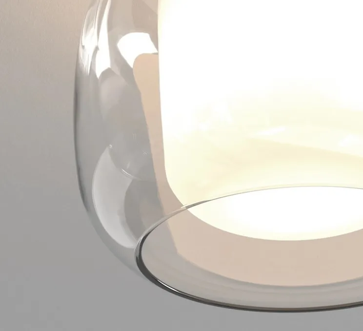 Plafonnier, Aquina 240, chrome, Ø24cm, H21cm - Astro