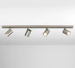 Plafonnier, Ascoli Four Bar, nickel mat, L90cm, H13cm - Astro