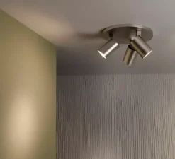 Plafonnier, Ascoli Triple Round, bronze brossé, Ø22cm, H13cm - Astro