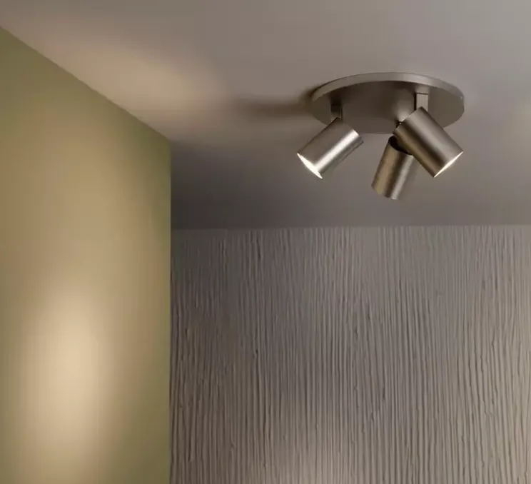 Plafonnier, Ascoli Triple Round, bronze brossé, Ø22cm, H13cm - Astro