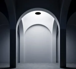 Plafonnier, Asintoto, noir, LED, dim, 2700K, 1435 lm, Ø40cm, H1cm - Davide Groppi