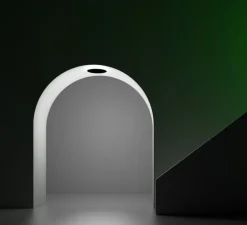 Plafonnier, Asintoto, noir, LED, dim, 2700K, 1435 lm, Ø40cm, H1cm - Davide Groppi