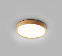 Plafonnier, Asli, naturel, IP44, LED, dim, CCT 3000-3750-4500K, 1285 lm, Ø33,4cm, H6,4cm - MDC