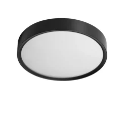 Plafonnier, Asli, noir mat, IP44, LED, dim, CCT 3000-3750-4500K, 1285 lm, Ø33,4cm, H6,4cm - MDC