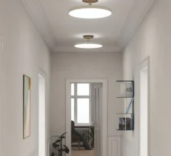 Plafonnier, Asteria UP, large, perle blanc, LED, 3000K, 2300lm, Ø60cm, H21cm - Umage