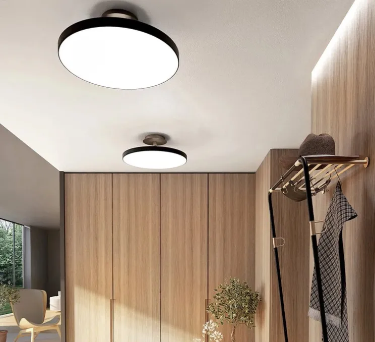 Plafonnier, Asteria UP, large, noir, LED, 3000K, 2300 lm, Ø60cm, H21cm - Umage