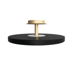 Plafonnier, Asteria UP, large, noir, LED, 3000K, 2300 lm, Ø60cm, H21cm - Umage