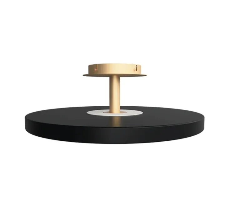 Plafonnier, Asteria UP, large, noir, LED, 3000K, 2300 lm, Ø60cm, H21cm - Umage