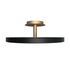 Plafonnier, Asteria UP PLUS, large, noir, LED, dim, 2400-3000K, 2200 lm, Ø60cm, H21cm - Umage