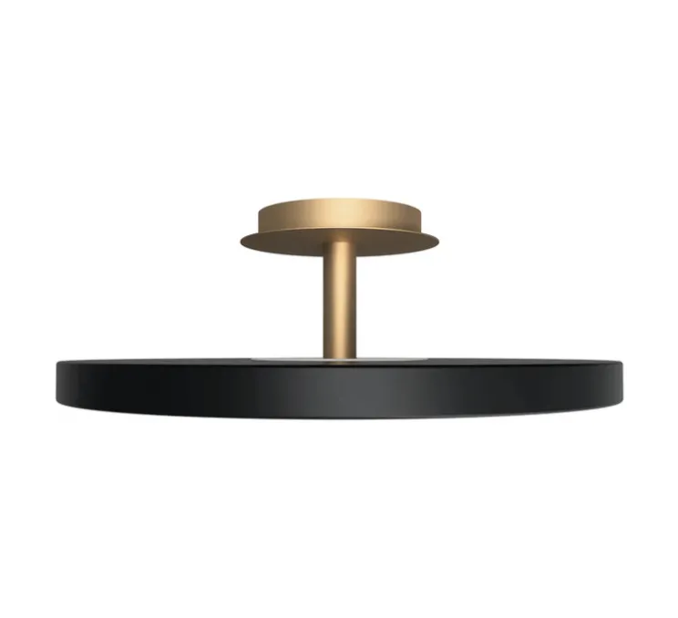 Plafonnier, Asteria UP PLUS, large, noir, LED, dim, 2400-3000K, 2200 lm, Ø60cm, H21cm - Umage