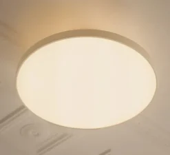 Plafonnier, Asteria UP PLUS, large, blanc perle, LED, dim, 2400-3000K, 2200 lm, Ø60cm, H21cm - Umage