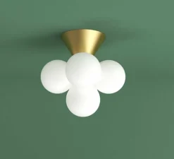 Plafonnier, Axis Variation 578, laiton, L18cm, H36,5cm - Atelier Areti