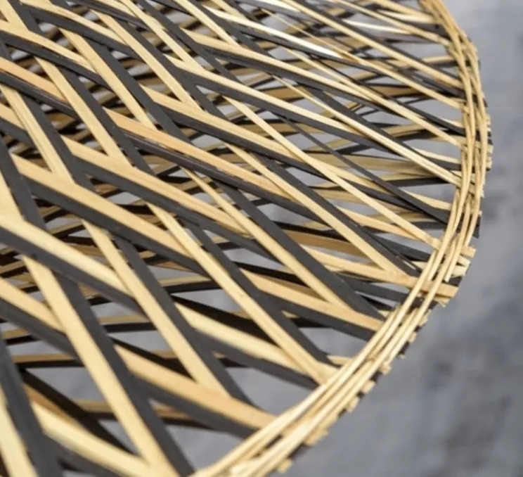 Plafonnier, Bali M, naturel, Ø60cm, H15cm - Good&Mojo