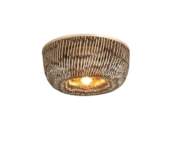 Plafonnier, Barbados, naturel et marron, Ø35cm, H17cm - Good&Mojo