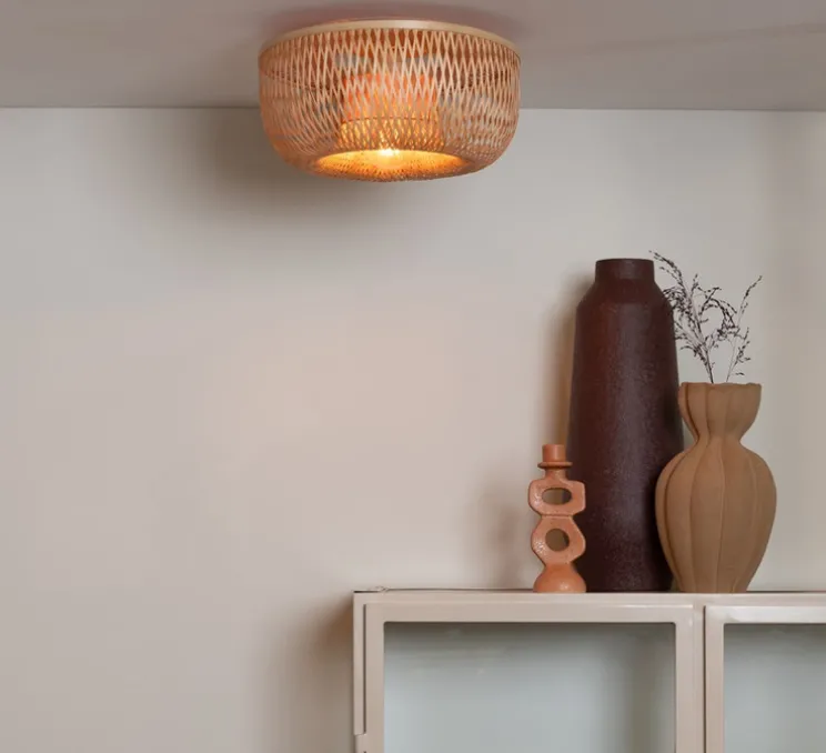 Plafonnier, Barbados, naturel, Ø35cm, H17cm - Good&Mojo