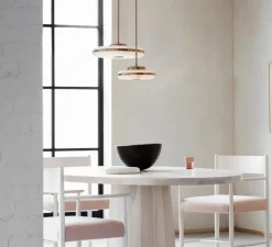 Plafonnier, Beran Large , laiton antique, LED, dim, 2700K, 700 lm, Ø36cm, H6cm - Bert Frank