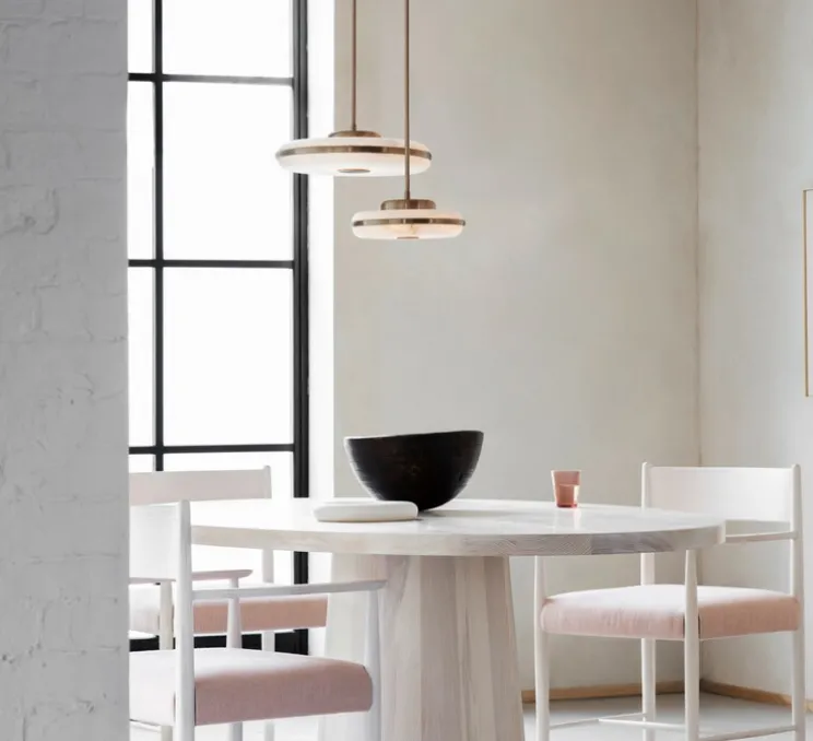 Plafonnier, Beran Large , laiton antique, LED, dim, 2700K, 700 lm, Ø36cm, H6cm - Bert Frank