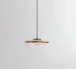 Plafonnier, Beran Large , laiton antique, LED, dim, 2700K, 700 lm, Ø36cm, H6cm - Bert Frank
