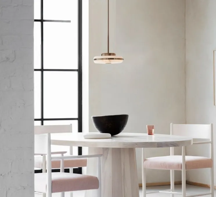 Plafonnier, Beran Small , laiton antique, LED, dim, 2700K, 700 lm, Ø26cm, H6cm - Bert Frank