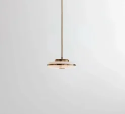 Plafonnier, Beran Small , laiton antique, LED, dim, 2700K, 700 lm, Ø26cm, H6cm - Bert Frank