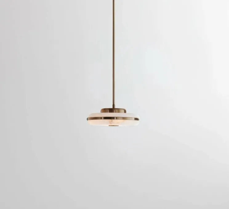 Plafonnier, Beran Small , laiton antique, LED, dim, 2700K, 700 lm, Ø26cm, H6cm - Bert Frank