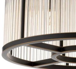 Plafonnier, Bernardi S, bronze, Ø45cm, H37,5cm - Eichholtz