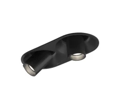 Plafonnier, Bliek Round Petit 2.0, noir, LED, dim, 3000K, 1050 lm, L18,2cm, H10,3cm - Wever&Ducré