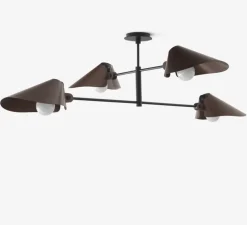 Plafonnier, Bonnet SC91, bronze, noir, Ø100cm, H40cm - Andtradition