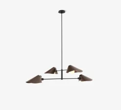 Plafonnier, Bonnet SC93, bronze, noir, Ø100cm, H140cm - Andtradition