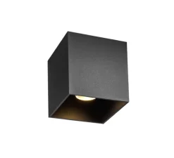 Plafonnier, Box 1.0 LED, noir mat, LED, Dali, 3000K, 700 lm, Ø10cm, H10cm - Wever&Ducré