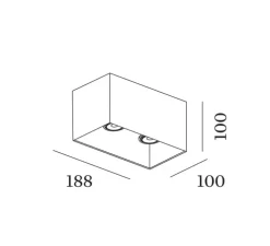 Plafonnier, Box 2.0 PAR16, champagne, L18,8cm, H10cm - Wever&Ducré