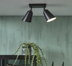 Plafonnier, Bremen, noir, Ø35cm, H24cm - It's about Romi