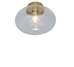 Plafonnier, Brussels, transparent, or, Ø28cm, H28cm - It's about Romi