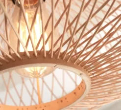 Plafonnier, Cango S, naturel, Ø40cm, H20cm - Good&Mojo