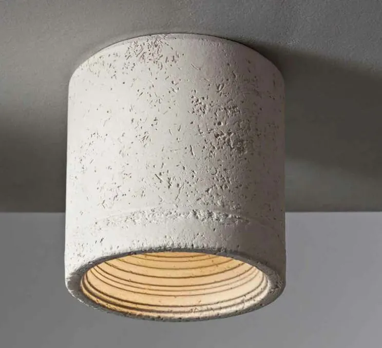 Plafonnier, Carso, crème, Ø13cm, H13cm - Toscot