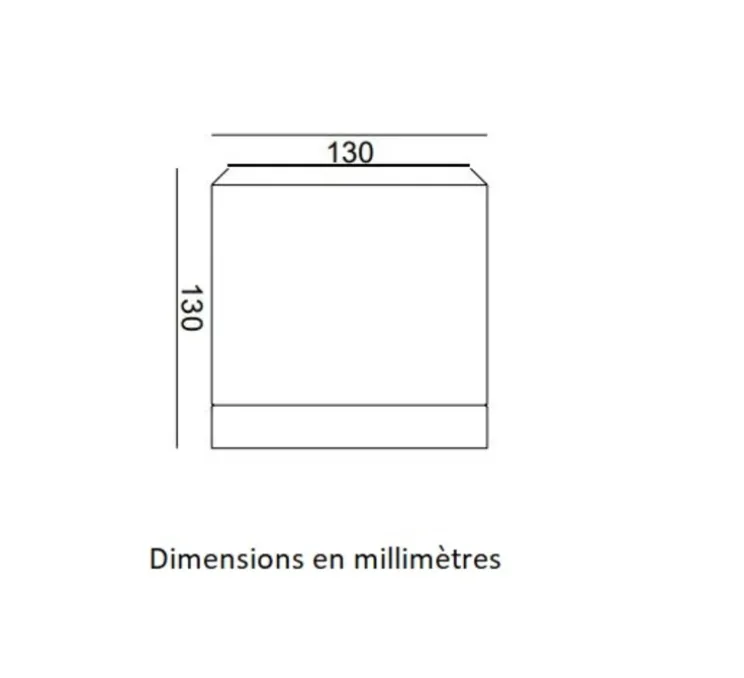 Plafonnier, Carso, crème, Ø13cm, H13cm - Toscot