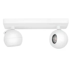 Plafonnier, Colette Double, blanc, L31cm, H12,1cm - Zangra