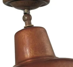 Plafonnier, Contrada 243.02.OR, cuivre, Ø25,5cm, H14,5cm - Il Fanale