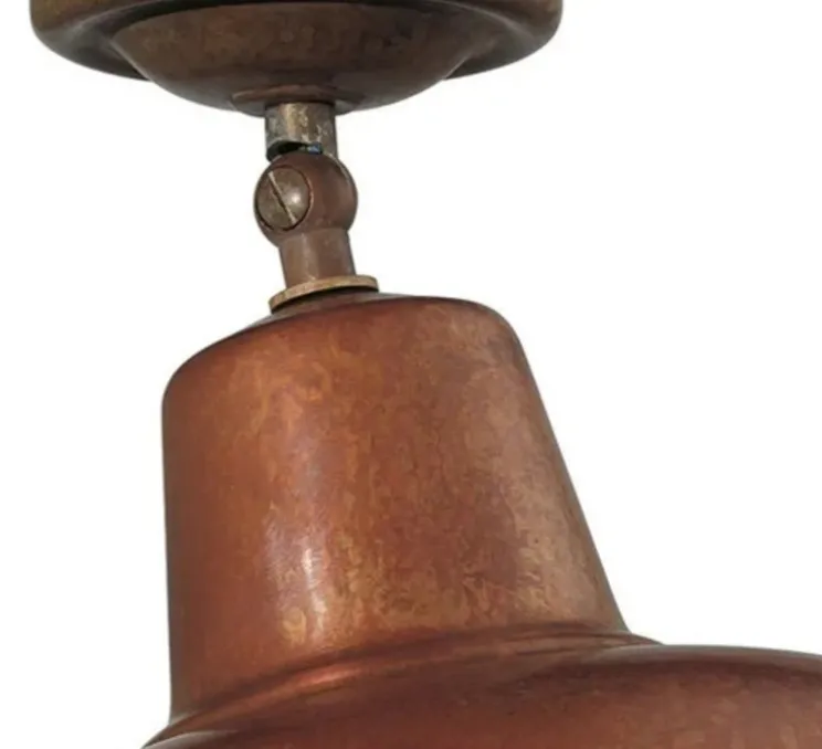 Plafonnier, Contrada 243.02.OR, cuivre, Ø25,5cm, H14,5cm - Il Fanale