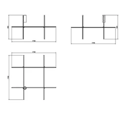 Plafonnier, Coordinates Ceiling 4, champagne, LED, 2700K, 8830lm, Ø176,2cm, H95cm - Flos