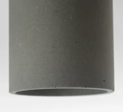 Plafonnier, Cromia M, Gris foncé, Ø6,5cm, H20cm - Plato Design