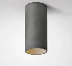 Plafonnier, Cromia S, Gris foncé, Ø6cm, H13cm - Plato Design