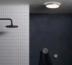 Plafonnier, Denia, chrome poli, IP44, Ø25cm, H5,2cm - Astro